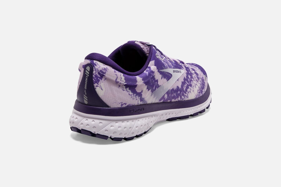 Brooks Running Shoes - Ghost 13 Road Womens - Purple/Silver/Black - HCY-032164